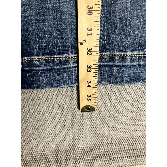 Miss Me Los Angeles Heaven Jeans Women 30 31X34 Blue High Rise Flare Distressed - Picture 11 of 13